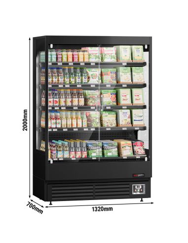Vitrine réfrigérée murale 2 portes avec 4 étagères - 440 L | WBKL107