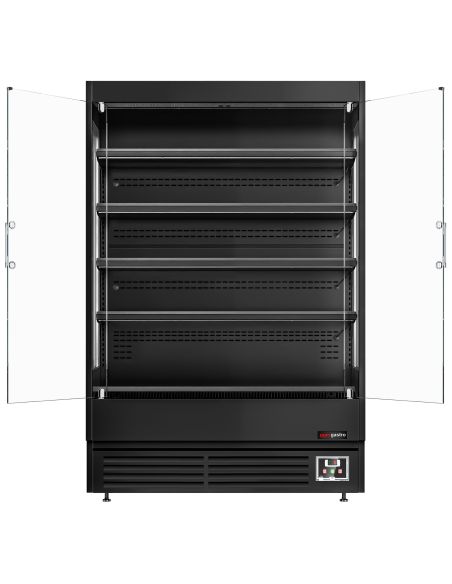 Vitrine réfrigérée murale 2 portes avec 4 étagères - 440 L | WBKL107