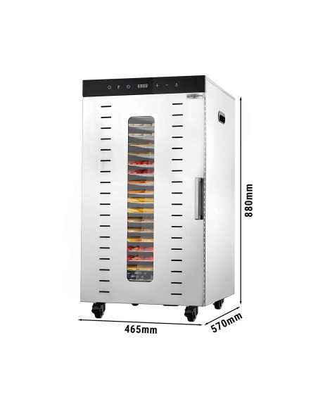 Déshydrateur automatique en acier inoxydable avec 24 plateaux 230V