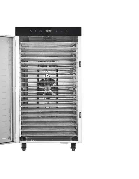 Déshydrateur automatique en acier inoxydable avec 24 plateaux 230V