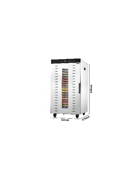 Déshydrateur automatique en acier inoxydable avec 24 plateaux 230V
