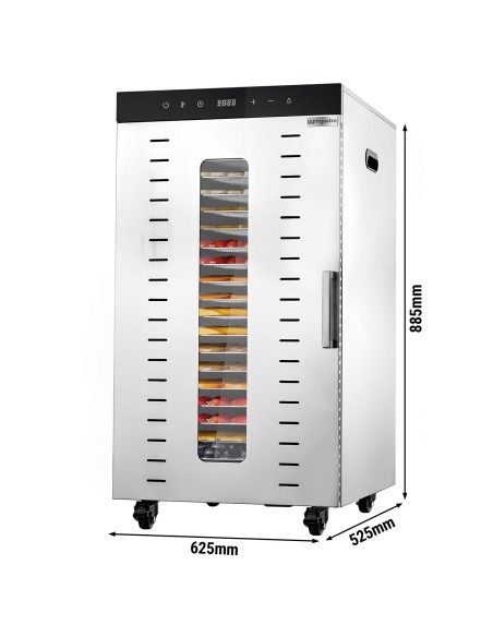 Déshydrateur automatique en acier inoxydable avec 20 plateaux 230V