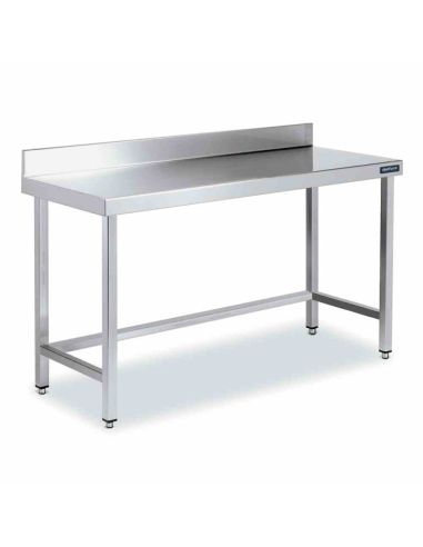 Tables Inox de Travail DISTFORM Premium avec Dosseret et Etagère - Profondeur 700 mm