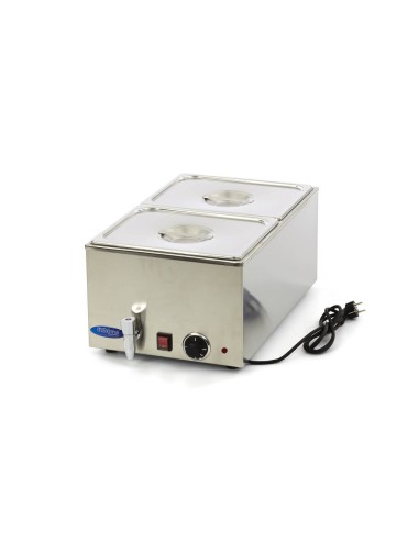 Bain Marie - avec robinet - incl 2 x 1/2 GN set - électrique | Maxima - 09300010