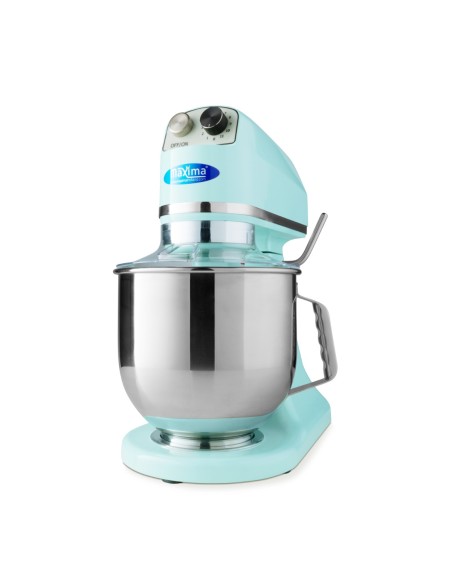 Mixer planétaire - 7 L - jusqu'à 2 kg de pâte - bleu | Maxima - 09300152