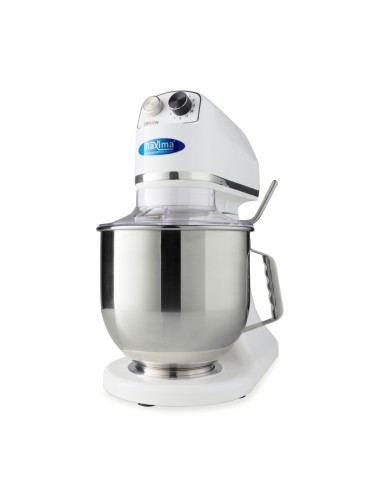 Mixer planétaire - 7 L - jusqu'à 2 kg de pâte - blanc | Maxima - 09300154