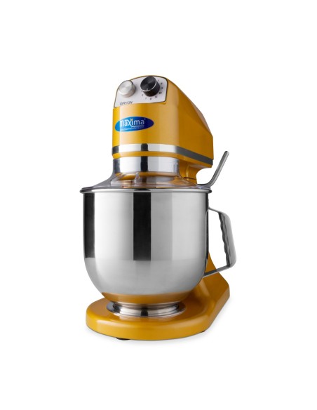 Mixer planétaire - 7 L - jusqu'à 2 kg de pâte - or | Maxima - 09360765
