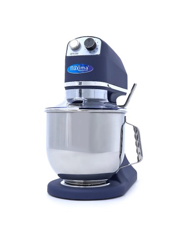 Mixer planétaire - 7 L - jusqu'à 2 kg de pâte - bleu acier mat | Maxima - 09360775