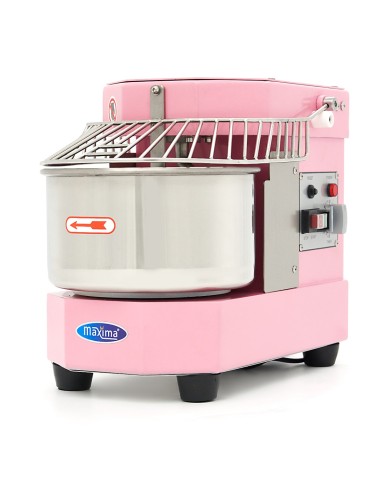 Pétrin à spirale / pétrin à pâte - 8 L - 4,5 kg de pâte - rose | Maxima - 09361012