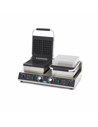 Gaufrier - 4 pièces - carré - double | Maxima - 09365106