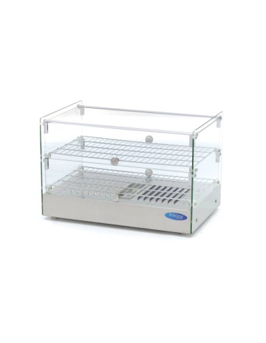 Vitrine chaude - 50 L - 55 cm - 2 étagères | Maxima - 09400780