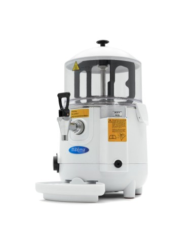Distributeur de chocolat chaud - 5L - blanc | Maxima - 09504000