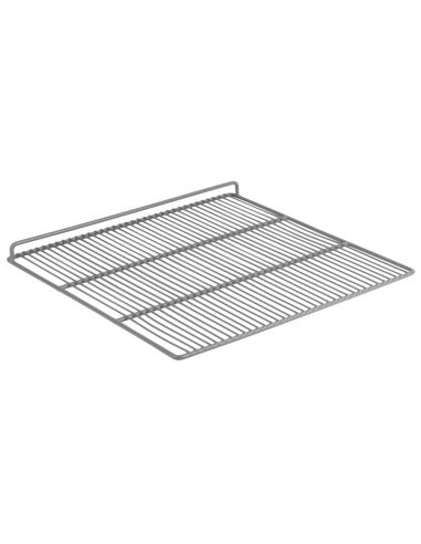 Rails en acier inoxydable avec grille de support plastifiée - 602 x 800 mm