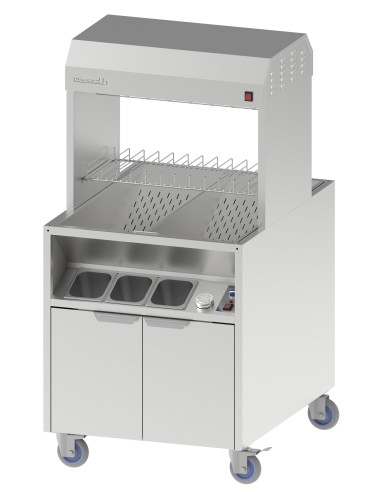 Poste de salage double chauffe traversant 800 - CPDSDCT800 |Casselin