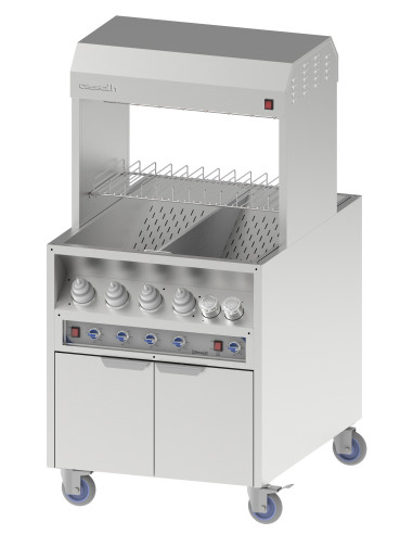 Poste de salage chauffe sauce traversant 800 - CPDSCST800 |Casselin