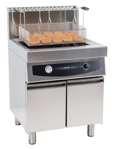 Friteuse à beignets gaz avec soubassement 35 litres - CFBG35S |Casselin