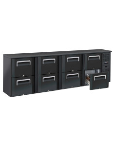 Arrière bar 4 x 2 tiroirs - CAB42T |Casselin