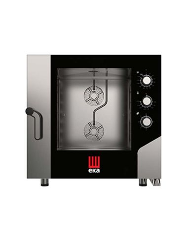 Four électrique combiné convection-vapeur 6 niveaux 60x40 - commande electromécanique