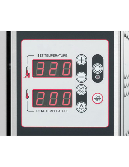 Four à pizza gaz professionnel GIORGIONE  – 6 pizzas Ø35 cm – 15 kW – Superposable | GR635