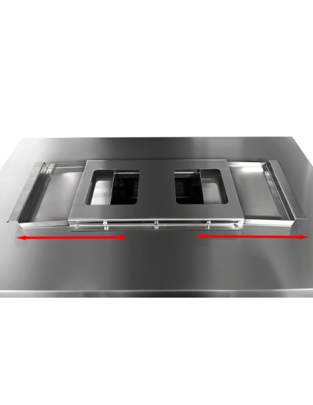 Station de Grill Gaz Professionnelle avec Broche et Cuisinière – Inox AISI 304 - GRSTE3 | GGM