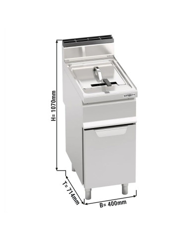 Friteuse gaz professionnelle 20 L inox – Série...