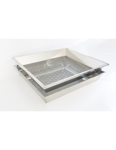 Égouttoir professionnel inox perforé type bac...