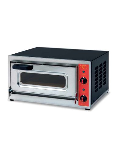 Four à pizza électrique porte vitrée - 1 pizza Ø 40 cm - 1 chambre | Ggf - MICROV
