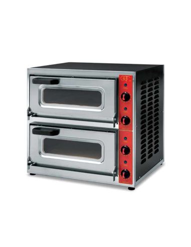 Four à pizza électrique - 2 pizzas Ø 40 - 2 chambres | Ggf - MICRO2V