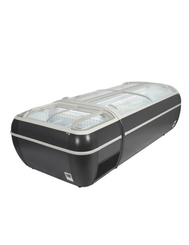 congélateur de supermarché gris 1255 L - Anthracite TWIN220A-CF