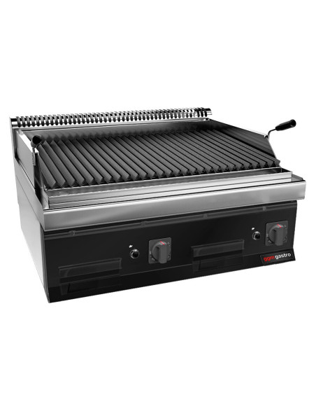 Grill à gaz en pierre de lave - 14 kW - Grille inclinable | GGM -GLK873C