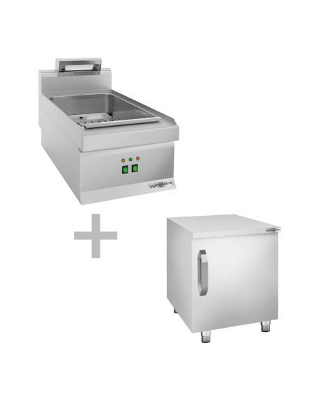 Chauffe-frites - 1,17 kW - incl. soubassement avec 1 porte | GGM -FWK46-E-UBK46-E