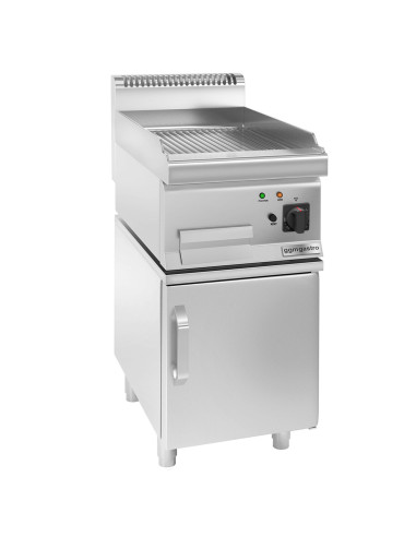 Plaque de cuisson électrique - 4,5 kW - Rainurée - avec sous-structure à 1 porte | GGM -EBGK46-E-UBK46-E