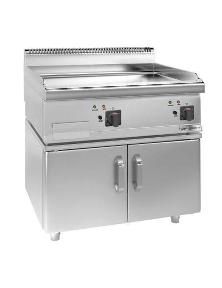 Plaque de cuisson électrique - 9 kW - Lisse - Incluant un socle avec 2 portes | GGM -EBK66-E-UBK66-E
