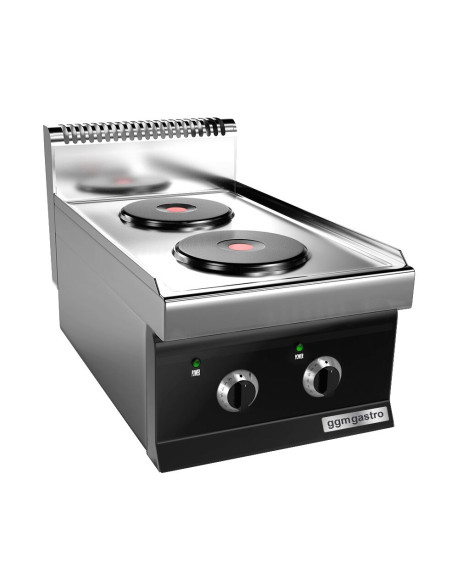Cuisinière électrique - 4,6 kW - 2 plaques rondes | GGM -EHK473E