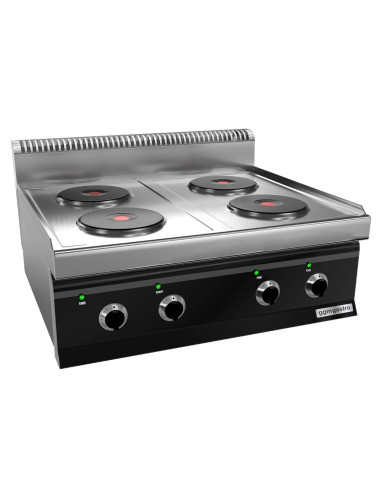 Cuisinière électrique - 9,2 kW - 4 plaques rondes | GGM -EHK873E