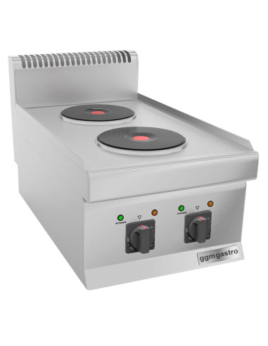 Cuisinière électrique - 4,6 kW - 2 Plaques Rondes | GGM -EHK400-E