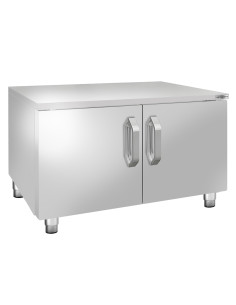 Soubassement en acier inoxydable - 800mm - 2 portes | GGM -UBK800-E