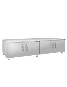 Soubassement en acier inoxydable - 1600mm - 4 portes | GGM -UBK1600-E
