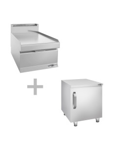 Elément neutre - 400mm - avec tiroir - y compris soubassement avec 1 porte | GGM -NEK400-E-UBK400-E