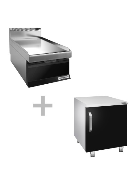 Elément neutre - 400mm - avec tiroir - y compris soubassement avec 1 porte | GGM -NK473S-GK466T