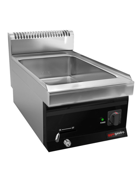Bain-marie électrique - 1,2 kW - 1x GN 1/1 ou 2x GN 1/2 | GGM -EBK473C
