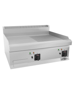 Plaque de cuisson électrique - 7,1 kW - Lisse & Rainurée | GGM -EBGK800-E