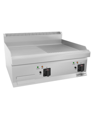 Plaque de cuisson électrique - 7,1 kW - Lisse & Rainurée | GGM -EBGK800-E