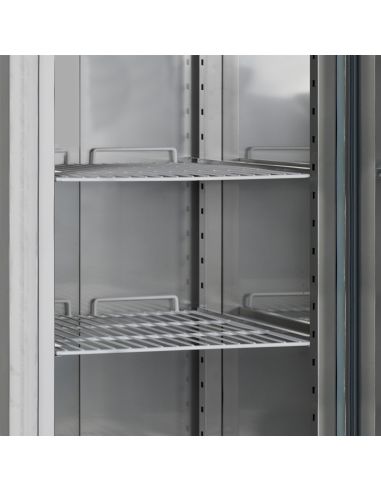 Congélateur 2 portes en acier inoxydable pour cuisines professionnelles | tefcold - RF1420C