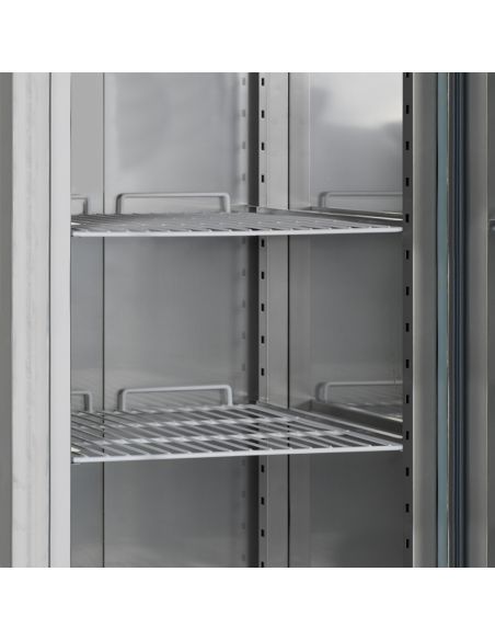 Congélateur 2 portes en acier inoxydable pour cuisines professionnelles | tefcold - RF1420C