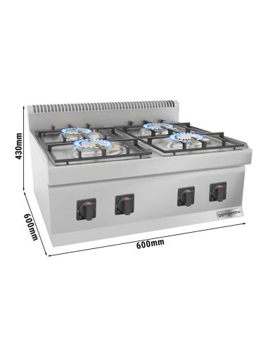 Cuisinière électrique - 8 kW - 4 plaques rondes- Mario 600 | GGM -EHK66-E