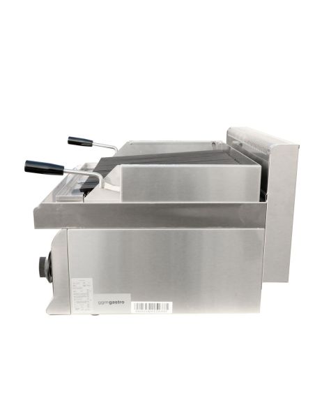 Grill à gaz en pierre de lave - 10,6 kW - Grille inclinable- Mario 600 | GGM -GLGK66-E