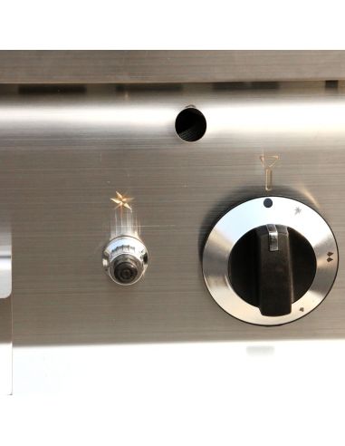 Grill à gaz en pierre de lave - 10,6 kW - Grille inclinable- Mario 600 | GGM -GLGK66-E