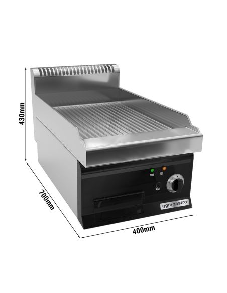 Plaque de cuisson électrique - 3,6 kW - Rainurée- Mario 700 | GGM -EGK473MG
