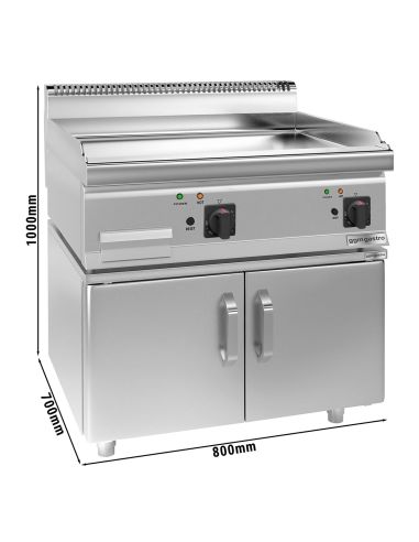 Plaque de cuisson électrique - 7,1 kW - Lisse - Incluant un socle avec 2 portes- Mario 700 | GGM -EBK800-E-UBK800-E